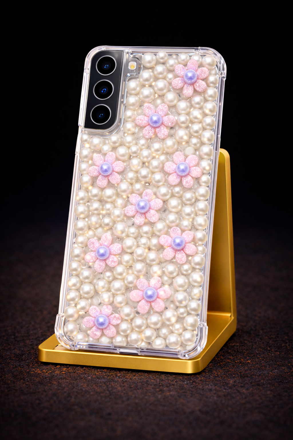 🌸 Blush Pearl Blossom Case 🌸