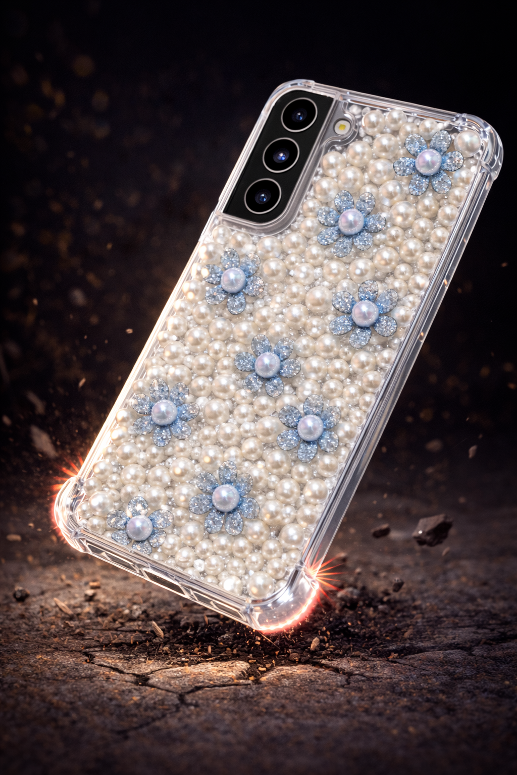 💠 Blue Blossom Pearl Royale Case 💠