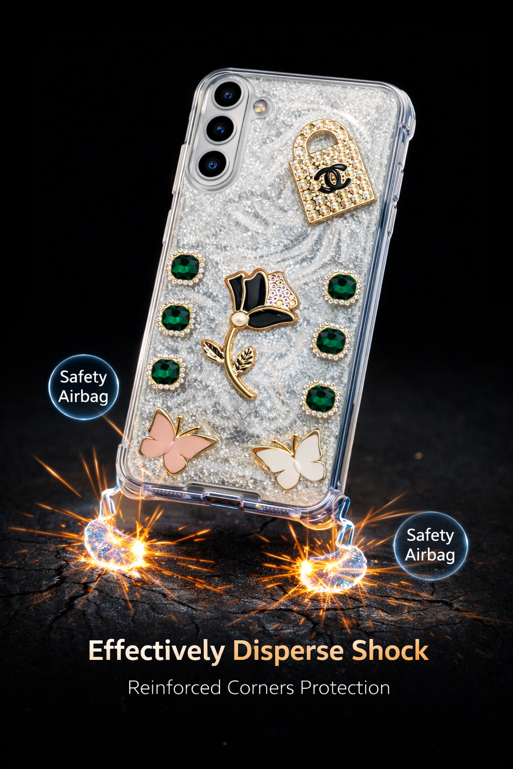 CrystalShield AirGuard™ Luxury Case