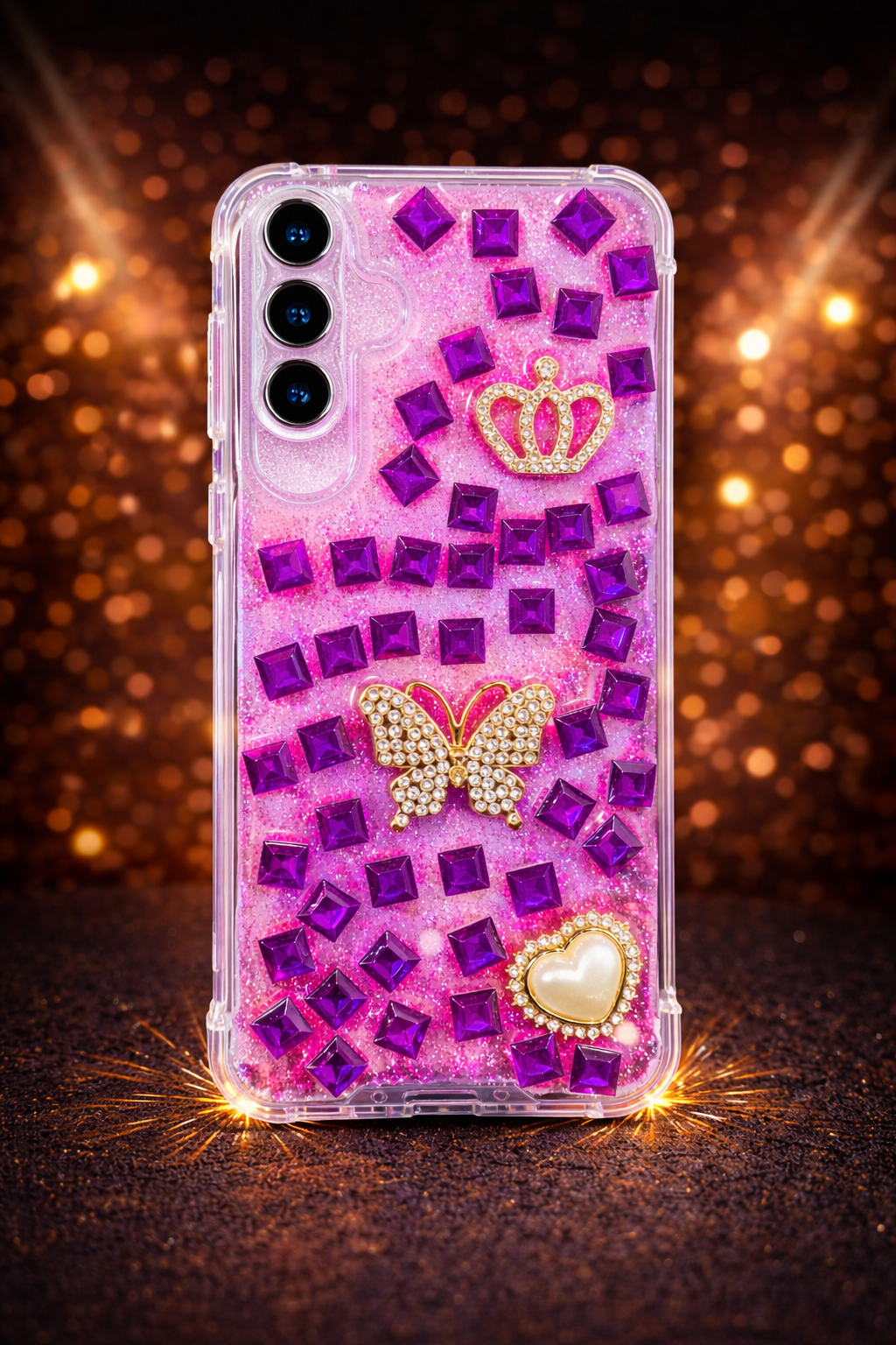 Pink Princess AirCushion™ Crystal Case