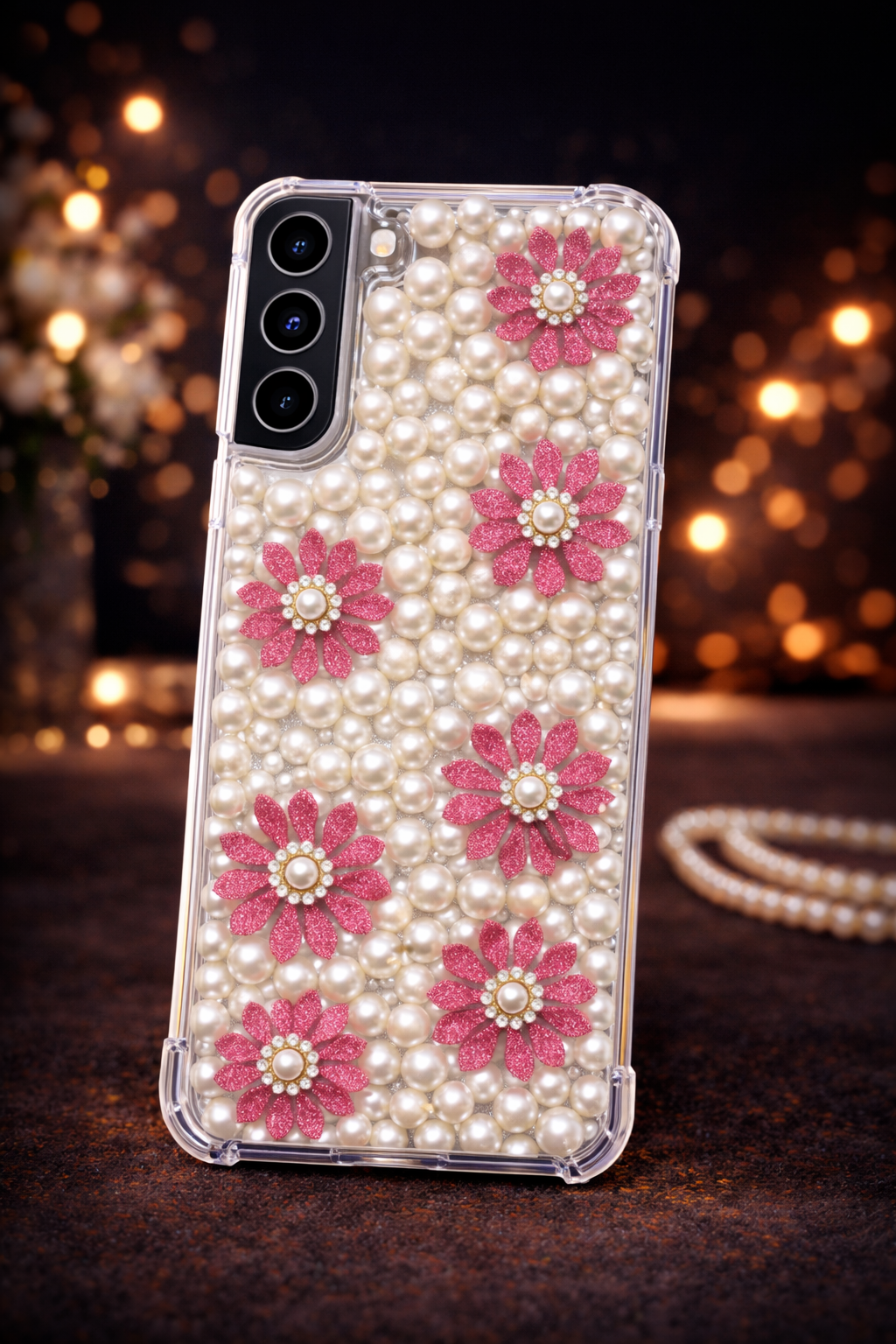 🌸 Rose Pearl Garden Case 🌸