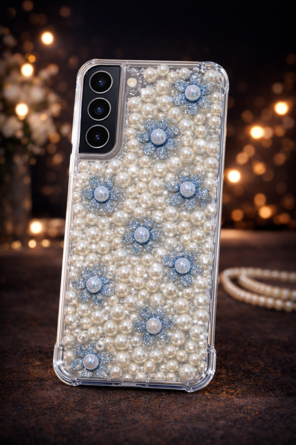 💠 Blue Blossom Pearl Royale Case 💠